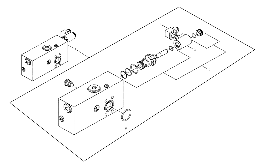 Схема запчастей Case 340B - (43N00000002[001]) - VALVE ASSEMBLY, STEERING (8900134883) (09) - Implement / Hydraulics / Frame / Brakes