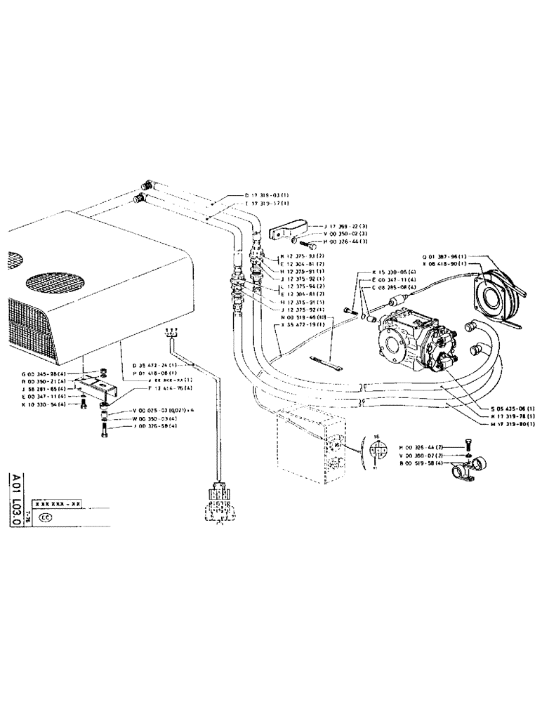 Схема запчастей Case 75P - (005) - AIR-CONDITIONING (05) - UPPERSTRUCTURE CHASSIS