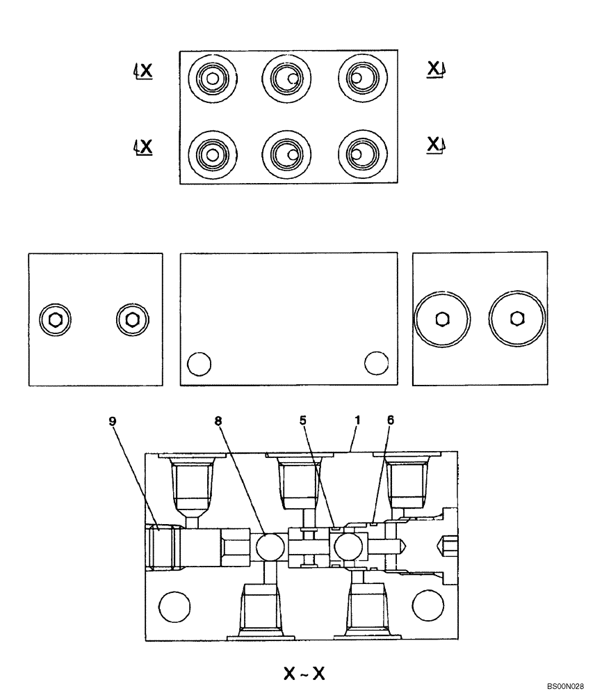 Схема запчастей Case CX460 - (08-86) - VALVE ASSY - PEDAL CONTROL (08) - HYDRAULICS