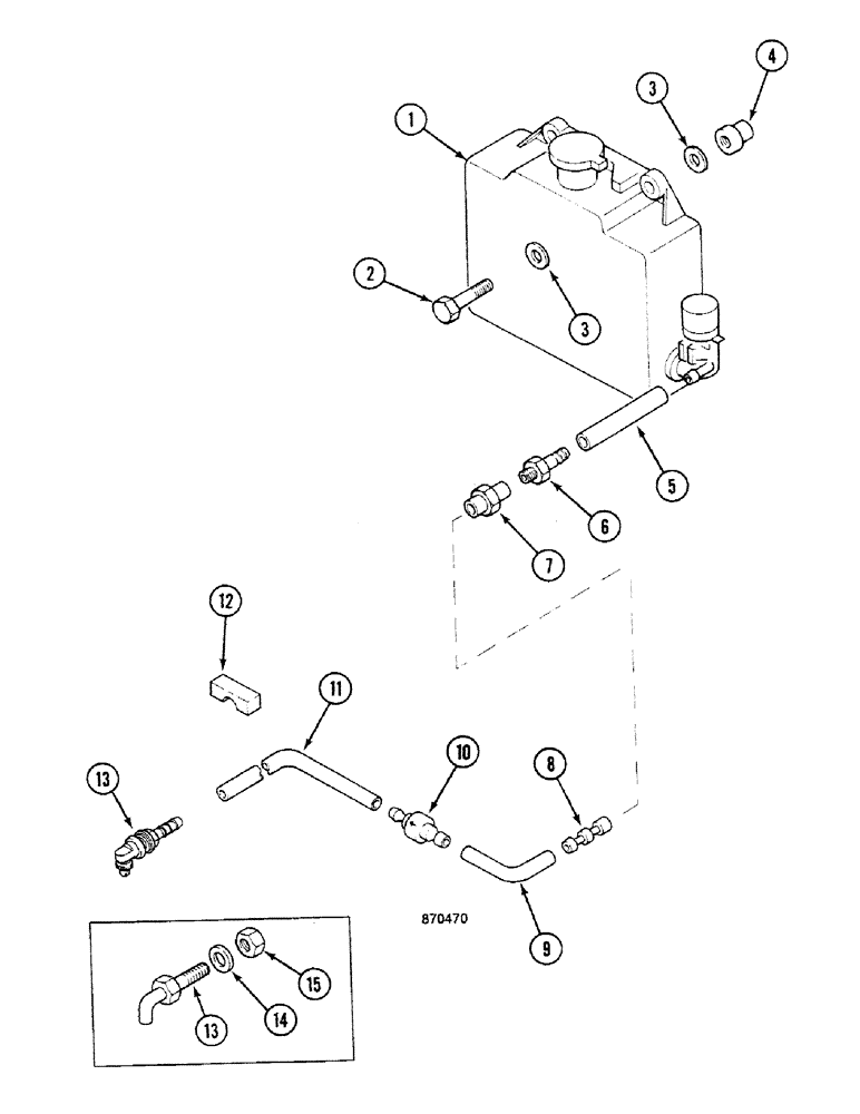 Схема запчастей Case 688C - (4-26) - WINDSHIELD WASHER, (-XXXXX) (06) - ELECTRICAL SYSTEMS