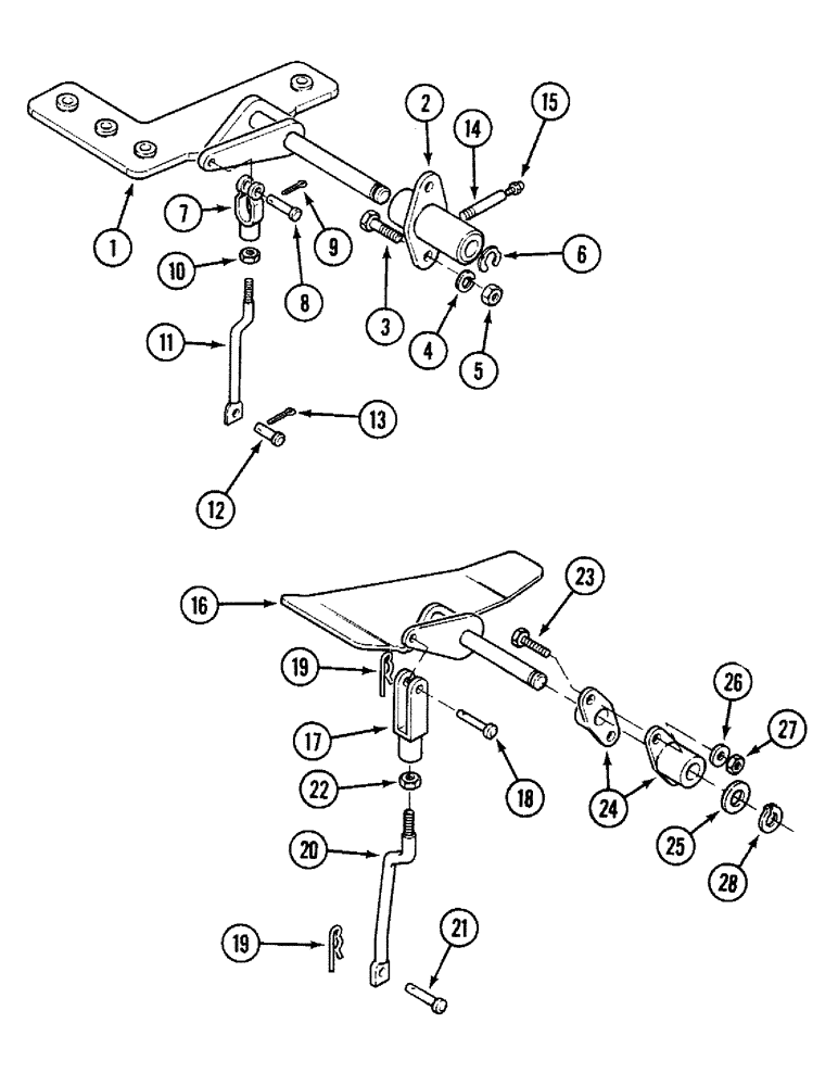 Схема запчастей Case 580SK - (9-034) - CONTROL LEVER, EXTENDAHOE (09) - CHASSIS/ATTACHMENTS