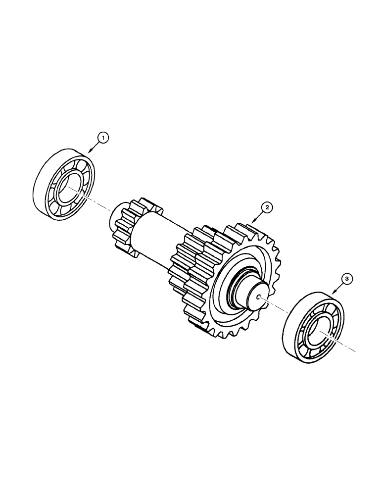 Схема запчастей Case 845 DHP - (06-26[01]) - TRANSMISSION - 6th SPEED AXLE (06) - POWER TRAIN