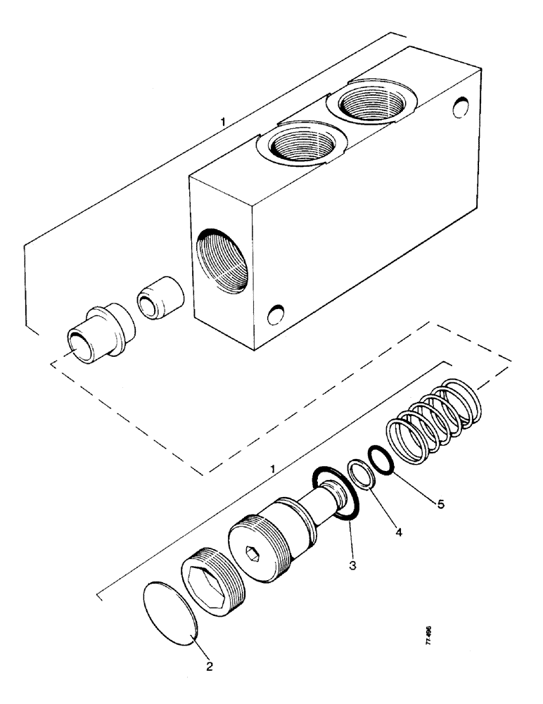 Схема запчастей Case 850 - (J17-1) - ANTI-ROLLBACK RELIEF VALVE (07) - HYDRAULIC SYSTEM