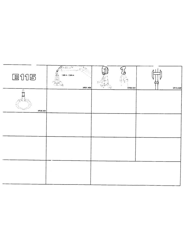 Схема запчастей Case 115CL - (0-22) - E115 