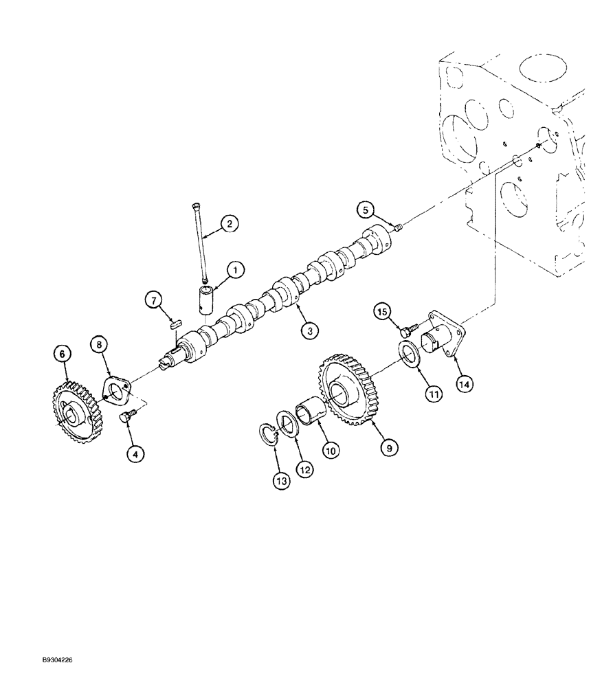 Схема запчастей Case MAXI-SNEAKER - (02-028) - CAMSHAFT, KUBOTA V1505 ENGINE, KUBOTA V1505-B ENGINE (02) - ENGINE