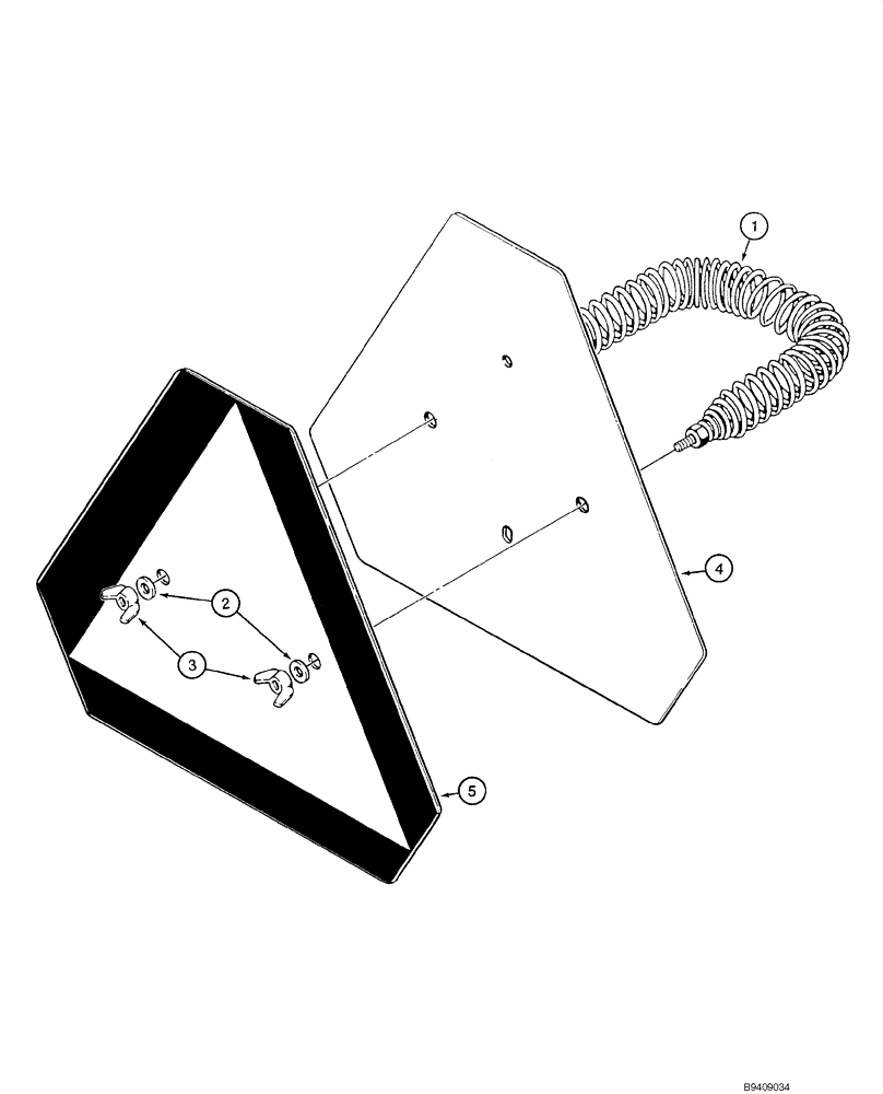 Схема запчастей Case 580M - (09-72) - SLOW MOVING VEHICLE EMBLEM (09) - CHASSIS/ATTACHMENTS