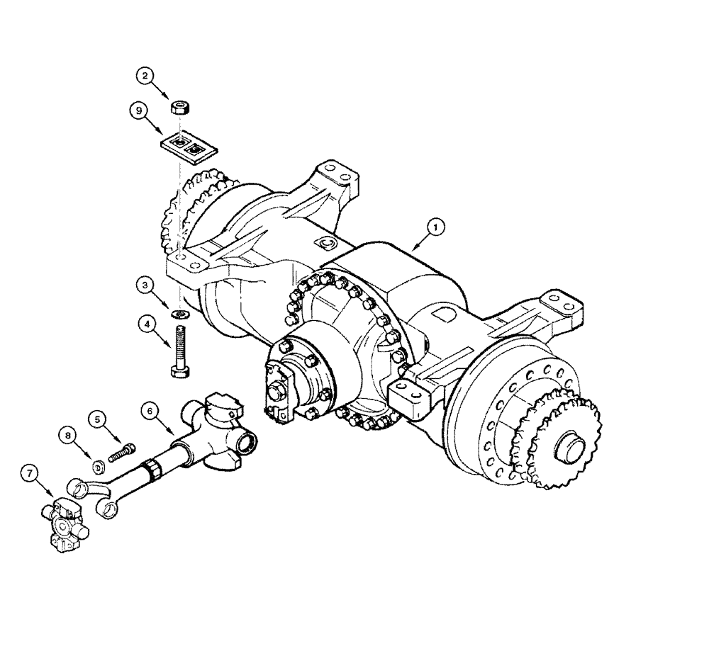 Схема запчастей Case 865 DHP - (6-062) - REAR AXLE CLARK - ASSEMBLY (06) - POWER TRAIN