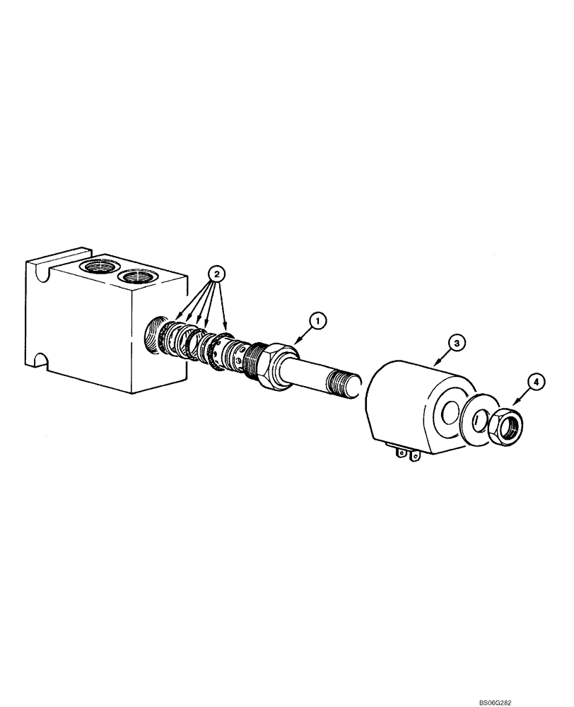 Схема запчастей Case 865 - (08.65[00]) - SADDLE LOCK - SOLENOID VALVE (08) - HYDRAULICS