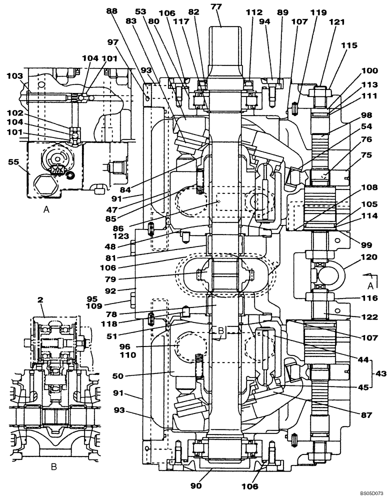 Схема запчастей Case CX290 - (08-92) - KBJ2895 PUMP ASSY, HYDRAULIC (08) - HYDRAULICS