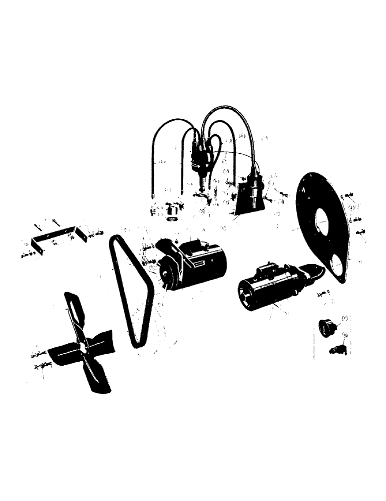 Схема запчастей Case 500 - (030) - ELECTRICAL AND RELATED PARTS - GAS, (USED UP TO SERIAL (06) - ELECTRICAL SYSTEMS