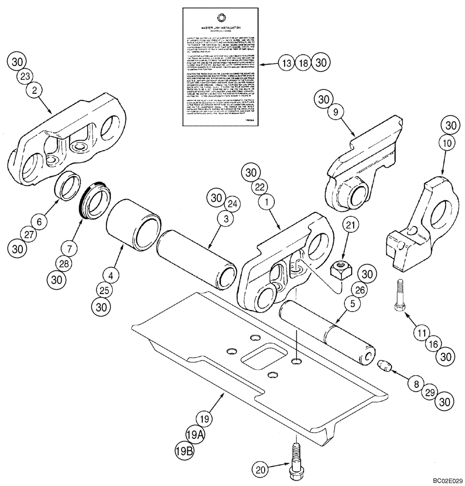 Схема запчастей Case 850K - (05-11) - TRACK CHAIN, EXTENDED LIFE (Jul 7 2003 8:59AM) (11) - TRACKS/STEERING