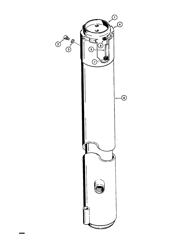 Схема запчастей Case W4 - (160) - H650846 FORKLIFT LIFT CYLINDER (08) - HYDRAULICS