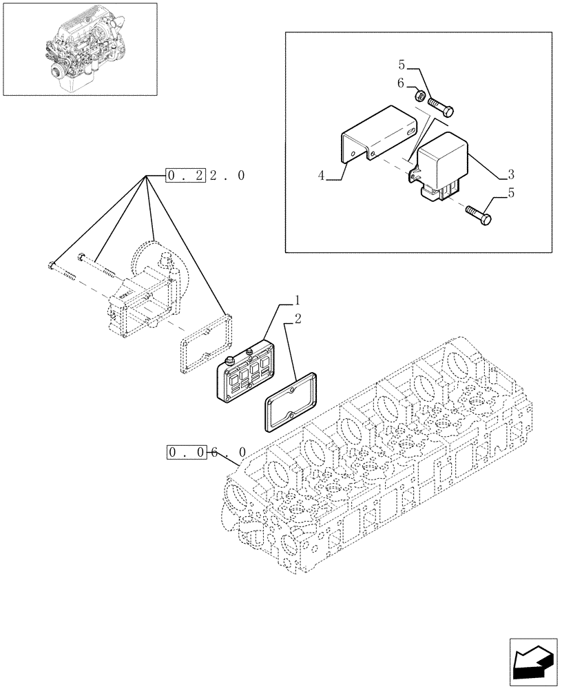 Схема запчастей Case F3AE0684E B006 - (0.36.02[01]) - INTAKE MANIFOLD (504071599) 