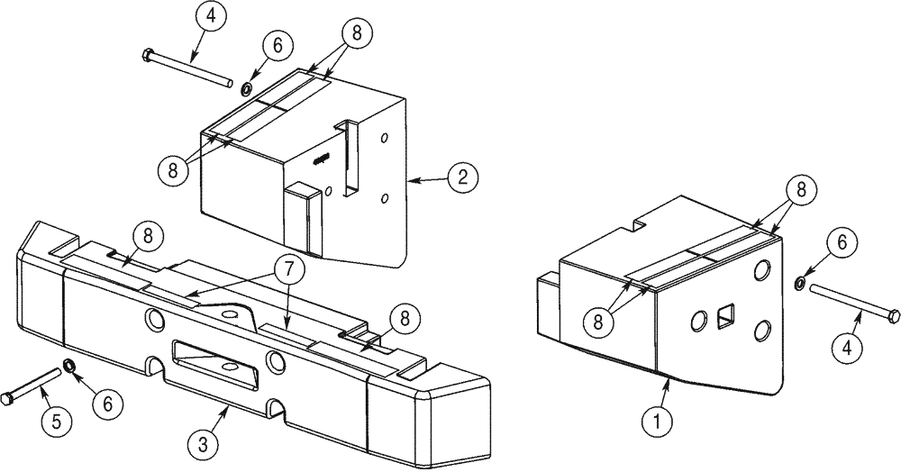 Схема запчастей Case 921C - (09-12) - COUNTERWEIGHTS (09) - CHASSIS