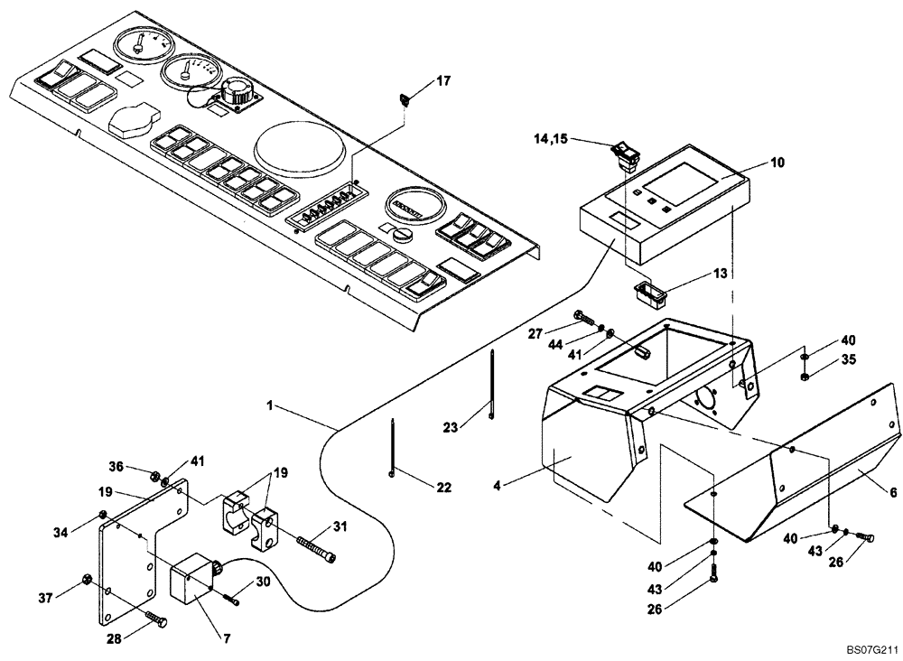 Схема запчастей Case SV210 - (04-003-01[01]) - METER, COMPACTION (GROUP 682) (ND124799) (04) - ELECTRICAL SYSTEMS