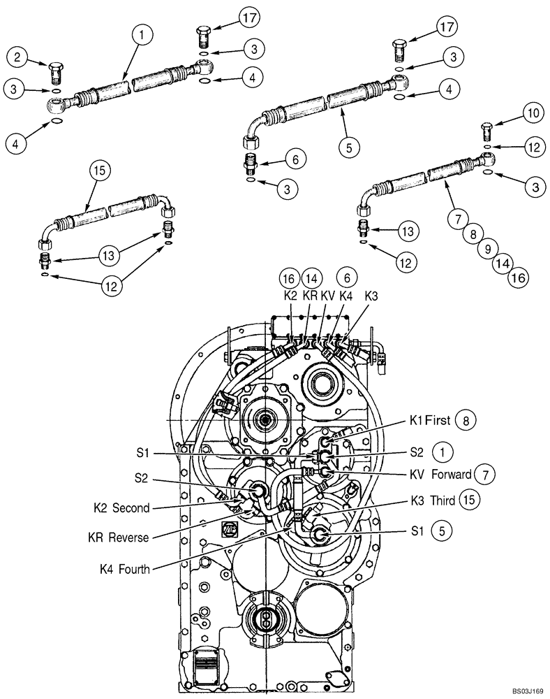 Схема запчастей Case 921C - (06-20N) - TRANSMISSION - LUBRICATION (06) - POWER TRAIN