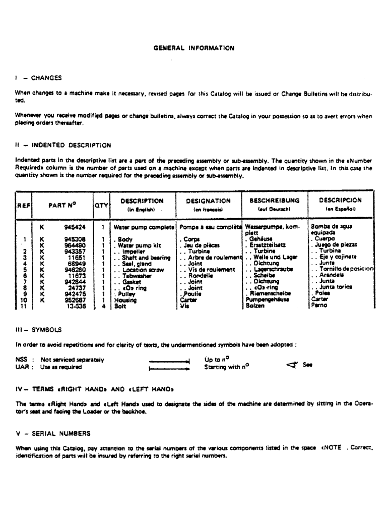 Схема запчастей Case LEYLAND - (01-3) - GENERAL INFORMATION 