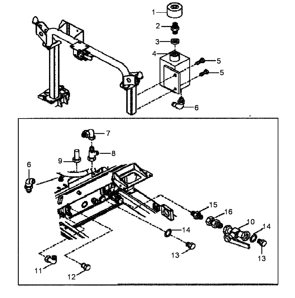 Схема запчастей Case 327B - (43A00010935[001]) - CONNECTIONS, HYDRAULIC STEERING, STANDARD (P.I.N. HHD0327BN7PG57000 AND AFTER) (84223888) (09) - Implement / Hydraulics / Frame / Brakes