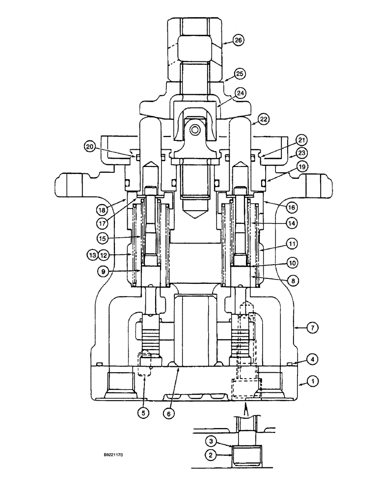 Схема запчастей Case 9010 - (8-48) - 151609A1 REMOTE CONTROL VALVE (08) - HYDRAULICS