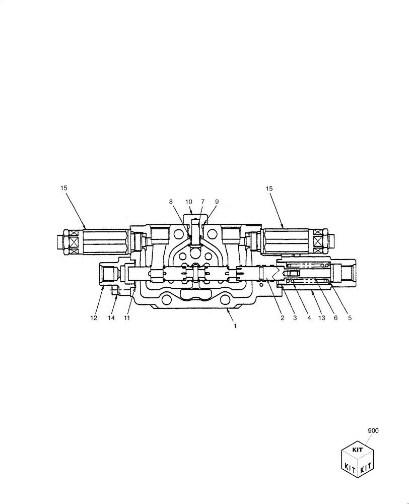 Схема запчастей Case CX27B - (HC005-01[1]) - HYDRAULIC CONTROL VALVE - COMPONENTS (ARM) (35) - HYDRAULIC SYSTEMS