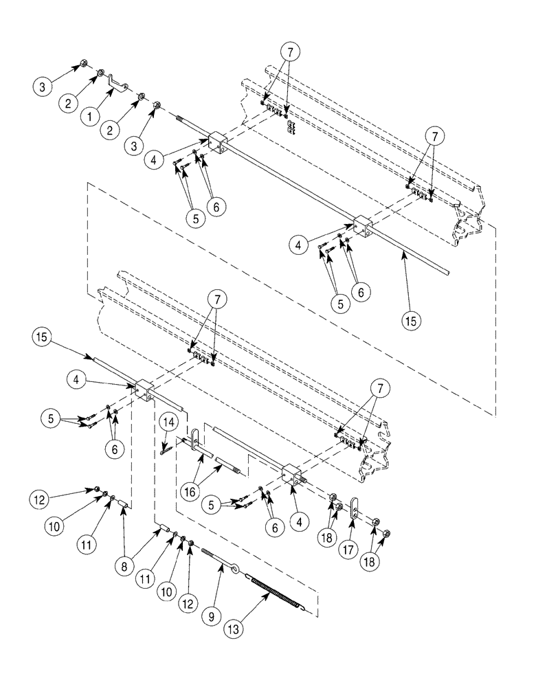 Схема запчастей Case 6030 - (09-07) - INDICATOR DRILL DRIVE POSITION (09) - CHASSIS/ATTACHMENTS