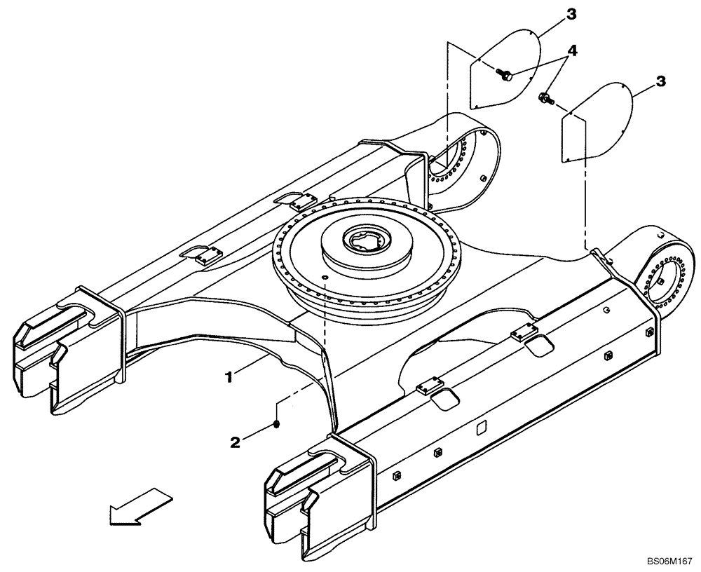 Схема запчастей Case CX290B - (05-01) - UNDERCARRIAGE (11) - TRACKS/STEERING