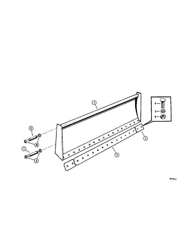 Схема запчастей Case 310G - (148[1]) - BULLDOZER BLADE FOR LOADER (05) - UPPERSTRUCTURE CHASSIS