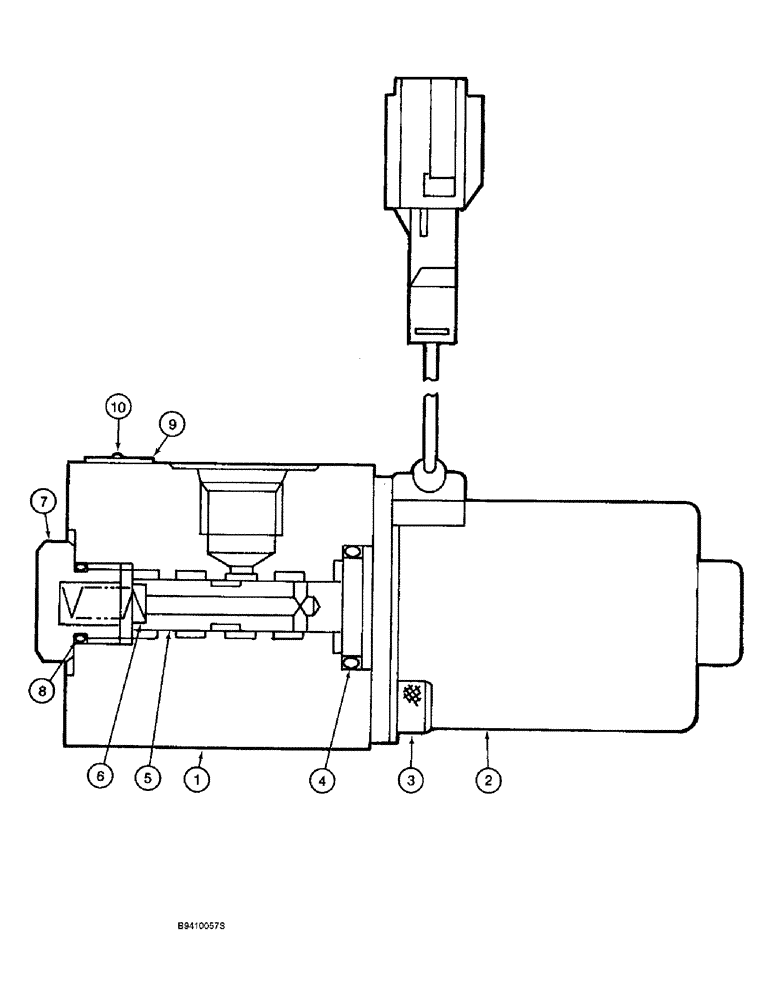 Схема запчастей Case 9060B - (8-134) - SOLENOID VALVES, FOR FREE SWING AND AUXILIARY EQUIPMENT (08) - HYDRAULICS