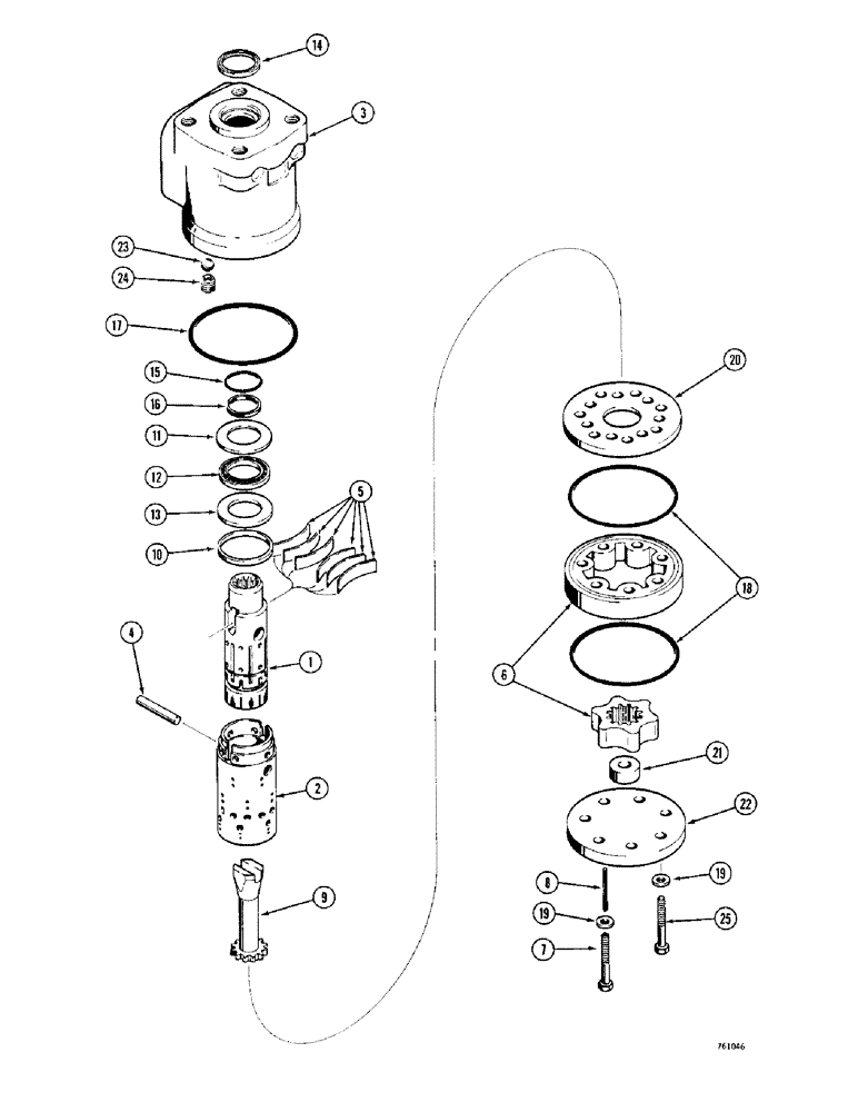 Схема запчастей Case 380CK - (056) - K946083 STEERING VALVE (05) - STEERING