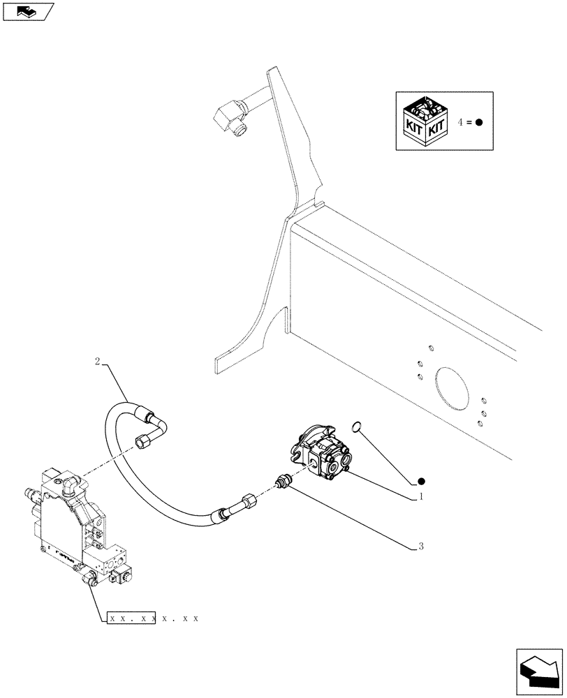 Схема запчастей Case SR175 - (35.220.AA[01]) - AUX HYD, STD, GEAR PUMP (SR175,SV185) (35) - HYDRAULIC SYSTEMS