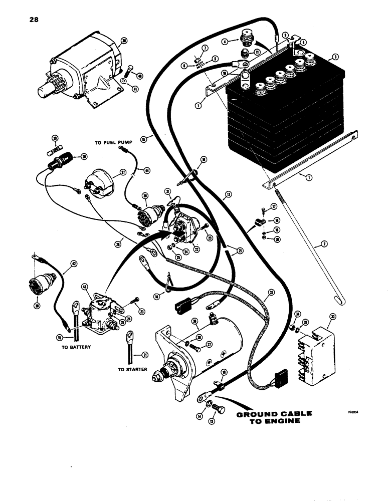 Схема запчастей Case 1816 - (28) - ELECTRICAL WIRING (55) - ELECTRICAL SYSTEMS