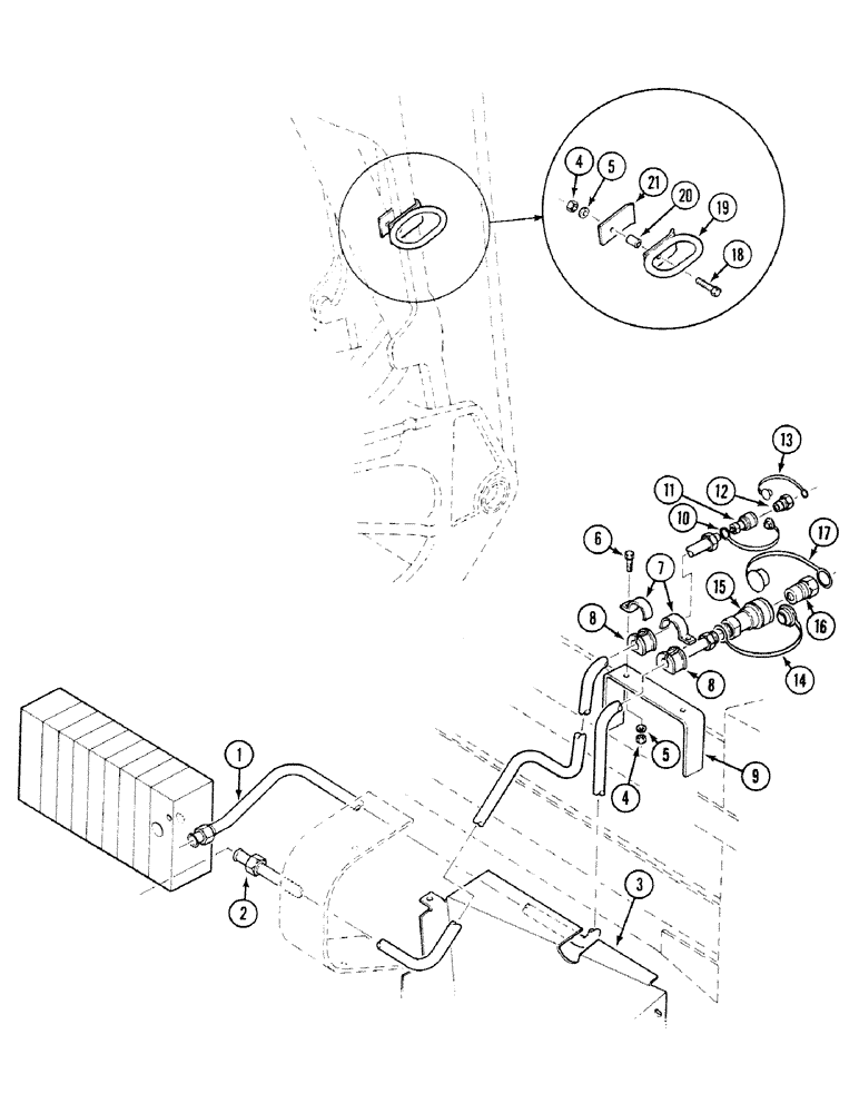 Схема запчастей Case 580SK - (8-290) - HYDRAULIC REAR SIDESHIFT (08) - HYDRAULICS