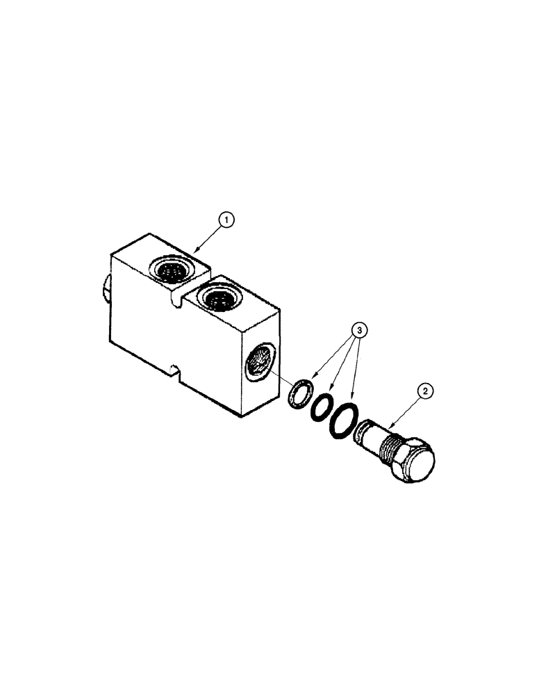 Схема запчастей Case 885 - (08-140[01]) - VALVE RETAINER - ASSEMBLY (08) - HYDRAULICS