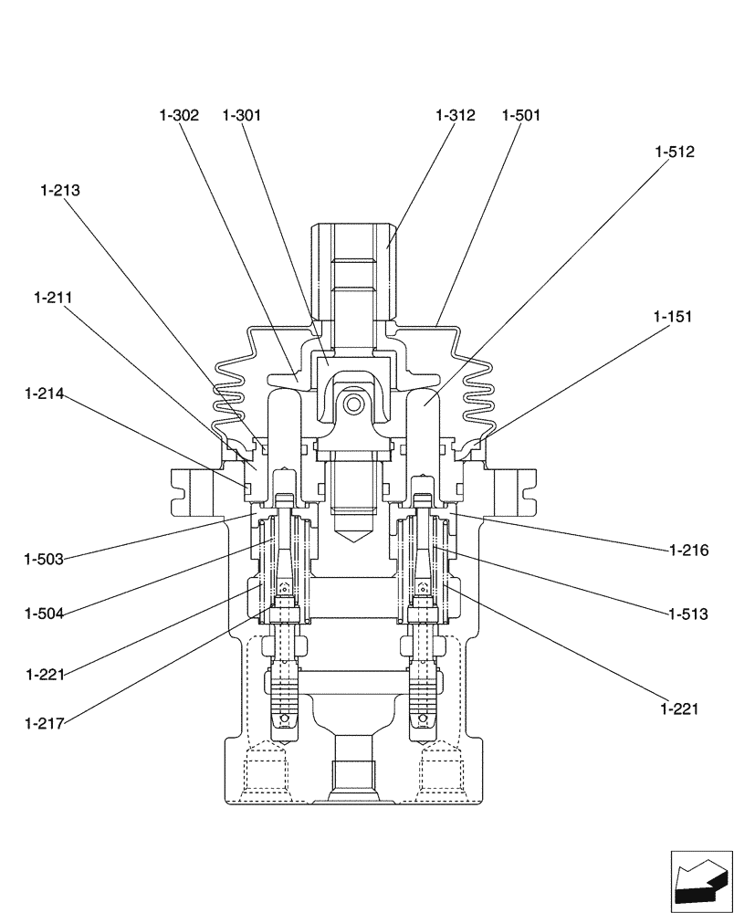 Схема запчастей Case CX50B - (01-026[02]) - VALVE INSTAL (35) - HYDRAULIC SYSTEMS