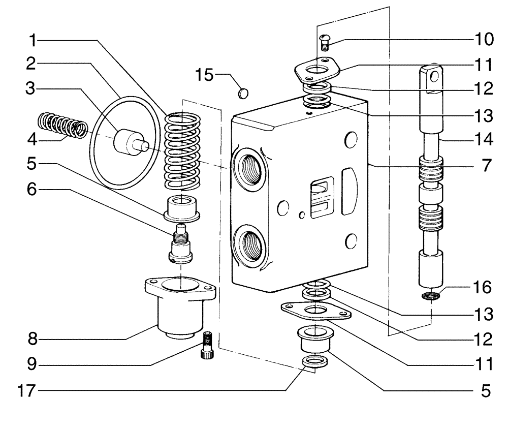 Схема запчастей Case 885B - (08-50[01]) - VALVE, PITCH/WHEEL LEAN (08) - HYDRAULICS