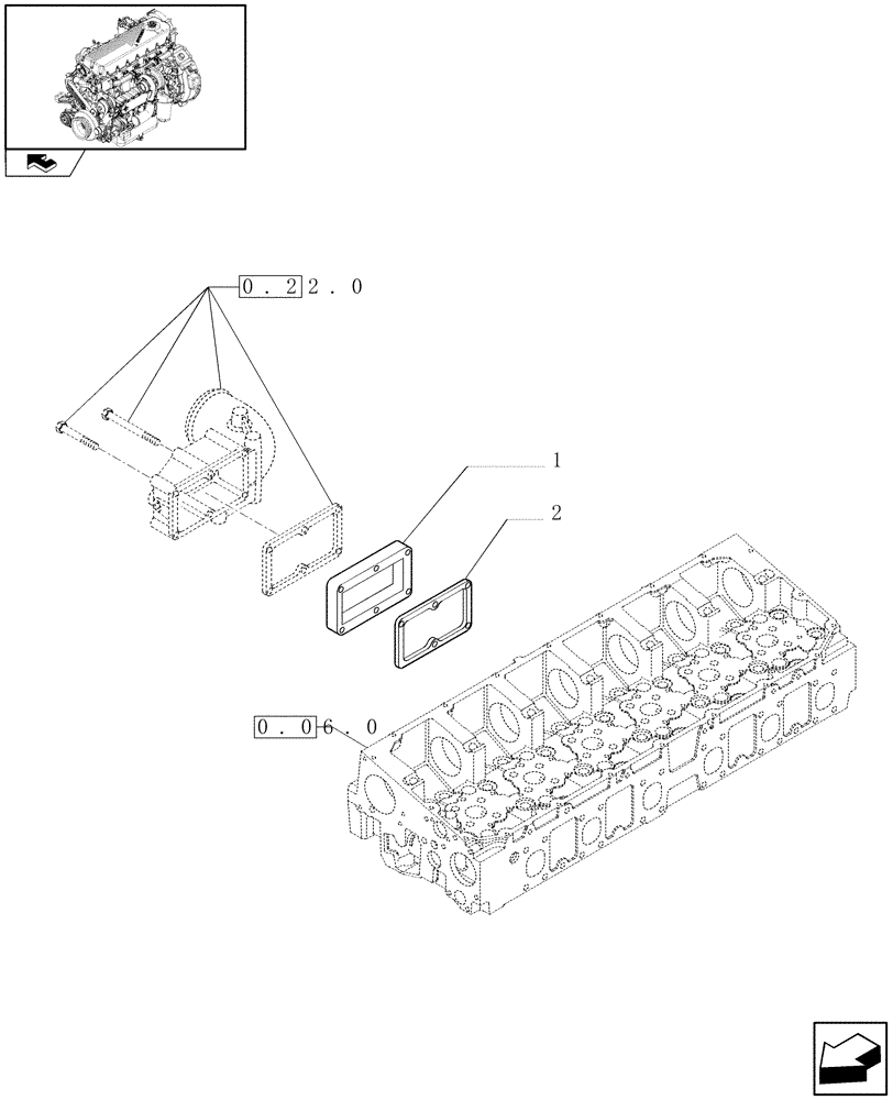 Схема запчастей Case F2CE9684P E007 - (0.36.02) - INTAKE MANIFOLD (504236520) 