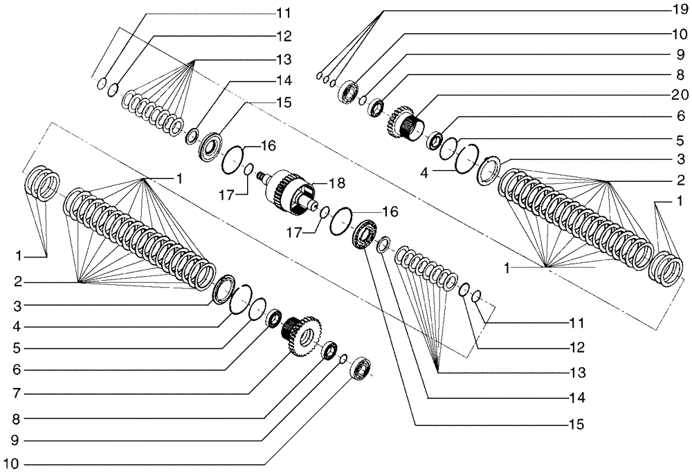 Схема запчастей Case 885B AWD - (06-02[05]) - TRANSMISSION, 2ND SHAFT (06) - POWER TRAIN