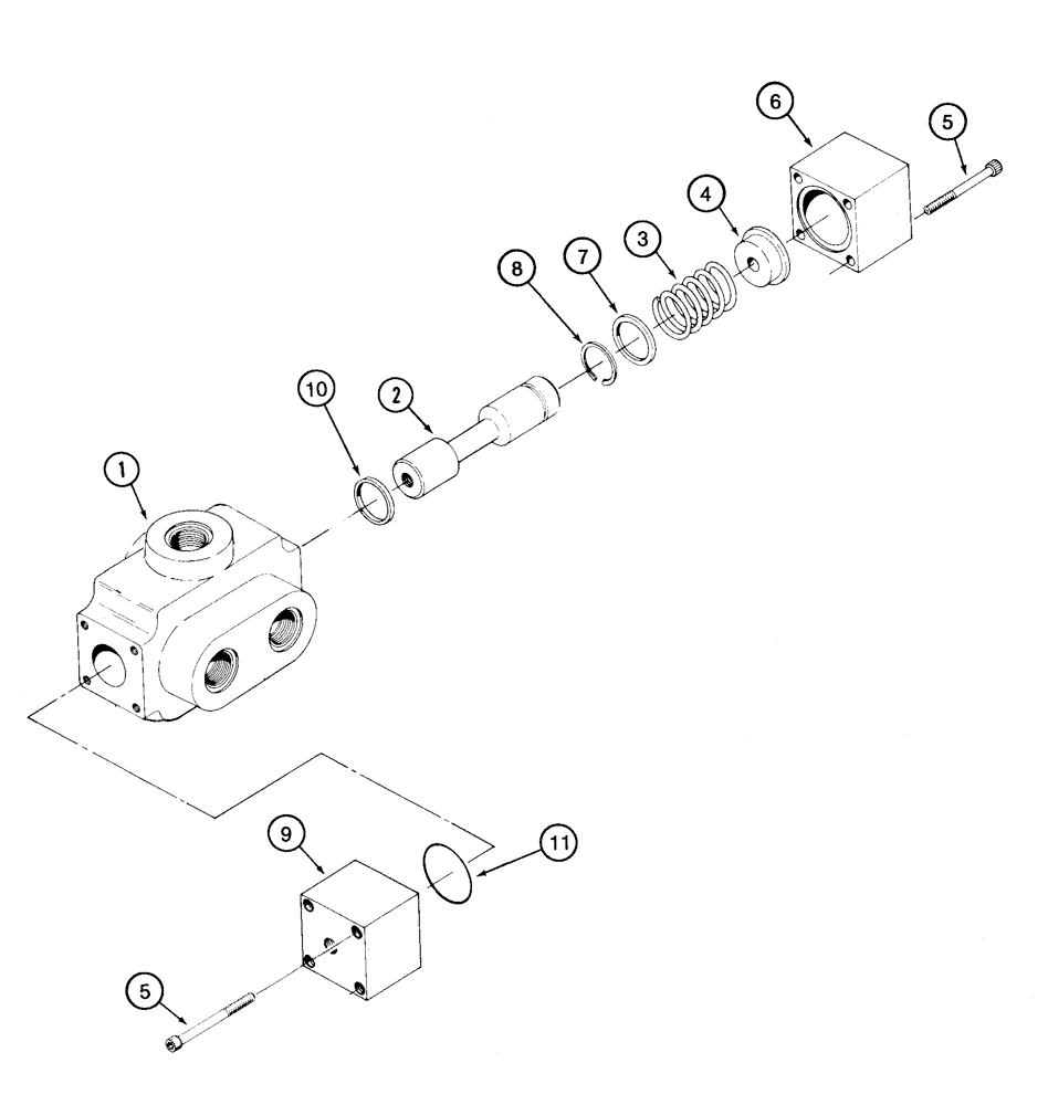 Схема запчастей Case 821C - (08-69) - VALVE ASSY RIDE CONTROL DIRECTIONAL (08) - HYDRAULICS