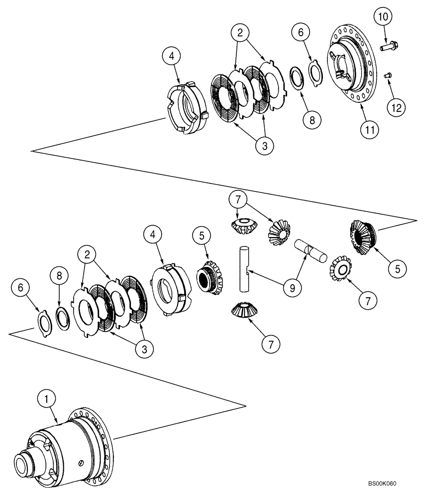 Схема запчастей Case 921E - (06-20) - AXLE, FRONT AND REAR - DIFFERENTIAL (06) - POWER TRAIN