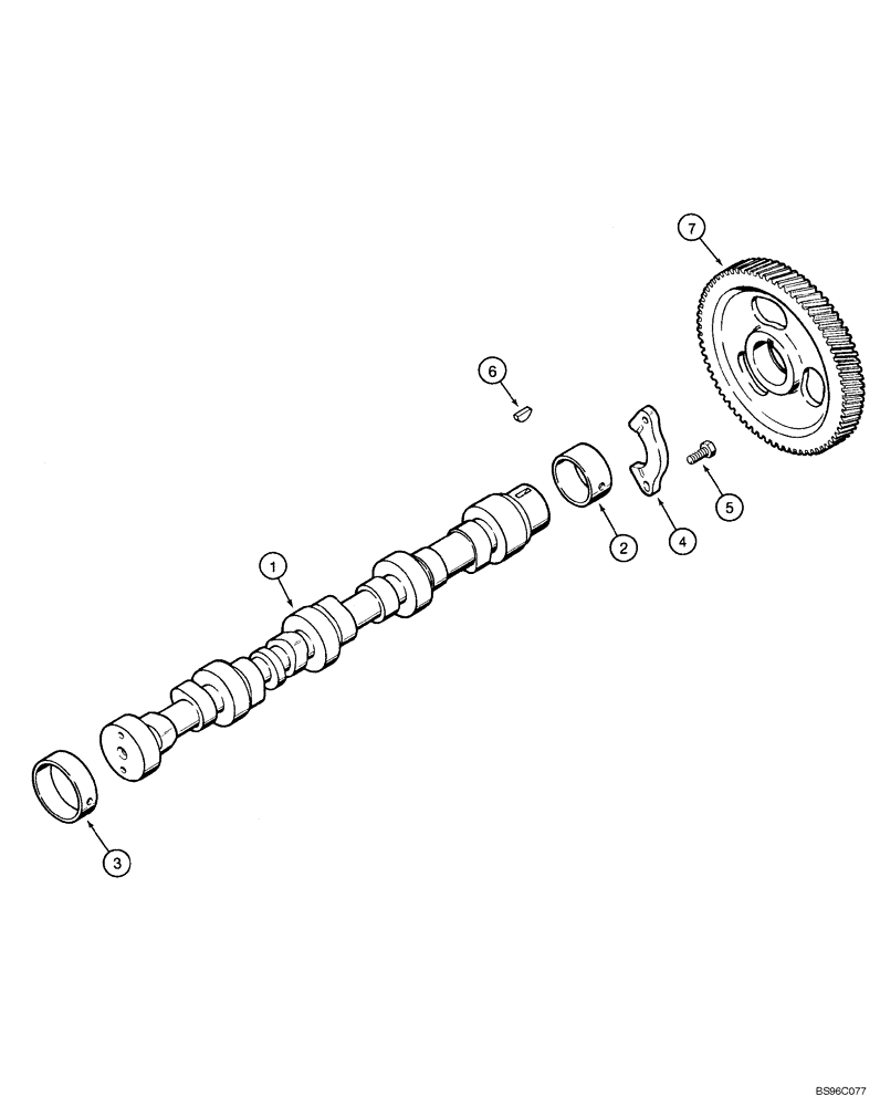 Схема запчастей Case 550H-IND - (02-21) - CAMSHAFT, 4-390/4T-390 EMISSIONS CERTIFIED ENGINE (02) - ENGINE