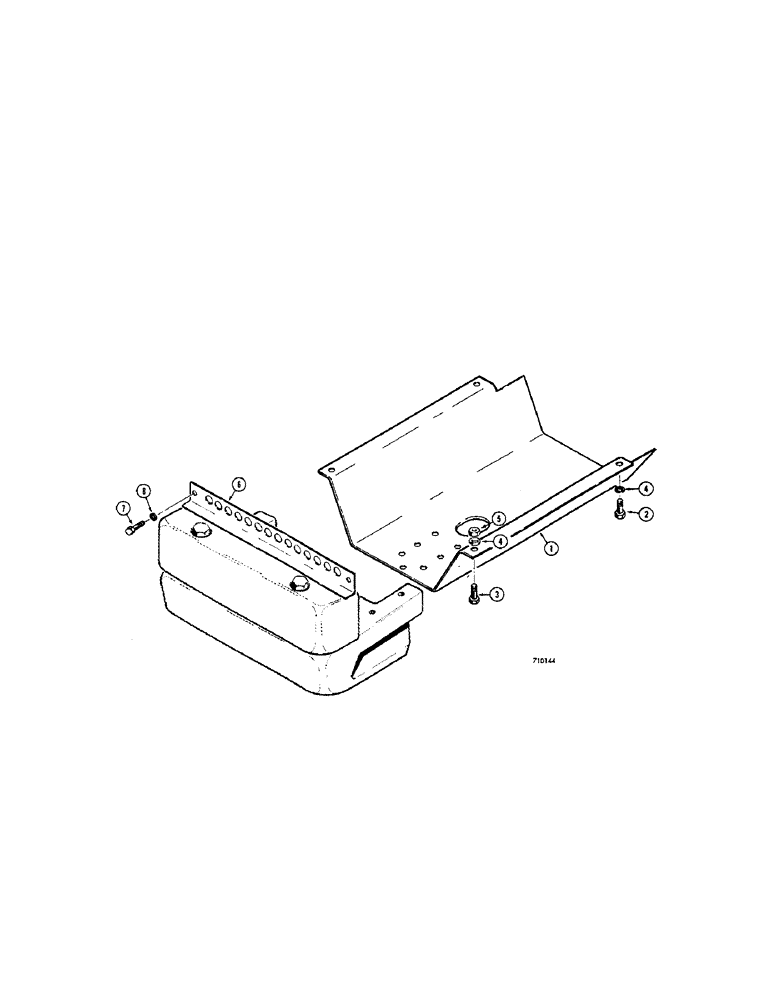 Схема запчастей Case 310G - (138[1]) - SPECIAL CRANKCASE GUARD (04) - UNDERCARRIAGE