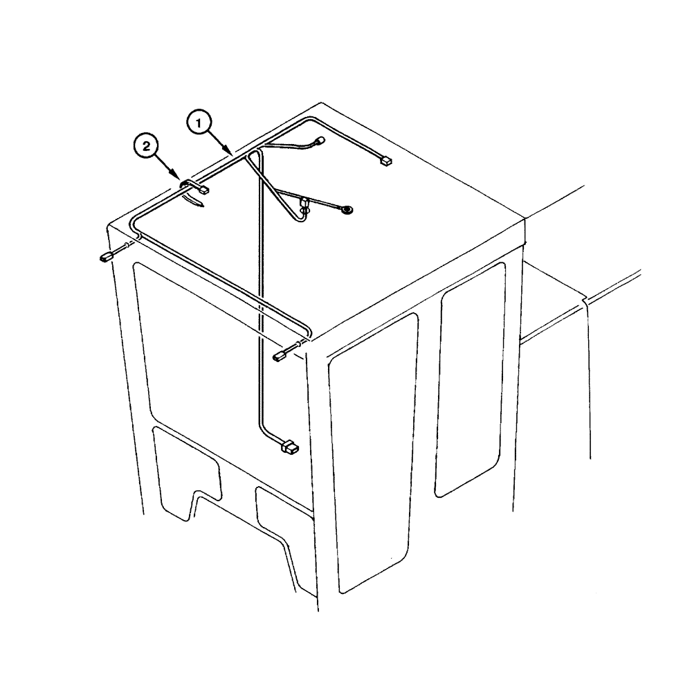 Схема запчастей Case 865 - (04.19[00]) - ELECTRIC SYSTEM - OPEN CAB (04) - ELECTRICAL SYSTEMS