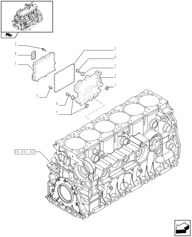 Схема запчастей Case F2CE9684U E151 - (55.440.01) - ELECTRONIC INJECTION (504242803) (06) - ELECTRICAL SYSTEMS