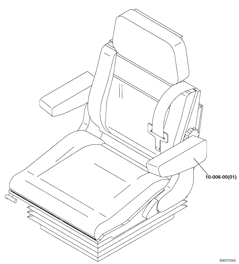 Схема запчастей Case SV216 - (12-022-00[03]) - CHASSIS - SEATBELT SELFWINDING 3 INCH (GROUP 695) (ND107455) (09) - CHASSIS/ATTACHMENTS