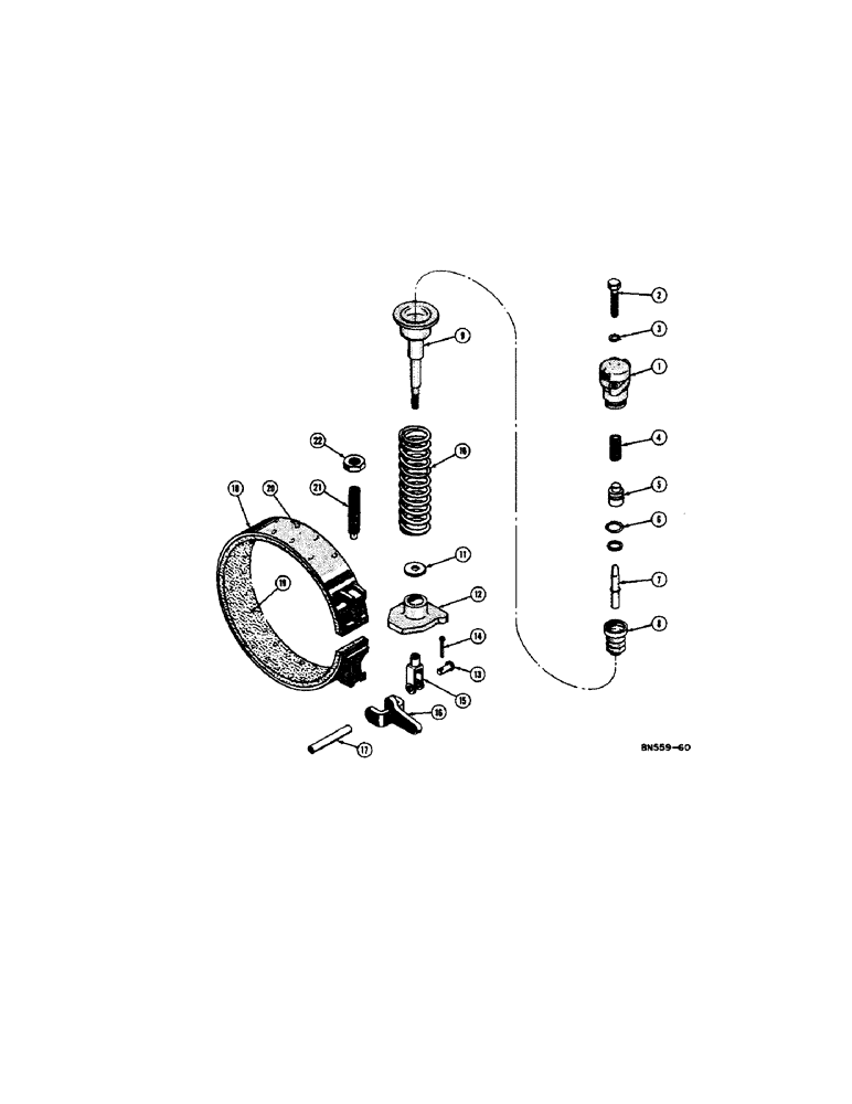 Схема запчастей Case 420B - (150[1]) - WINCH BRAKE (18) - ATTACHMENT ACCESSORIES