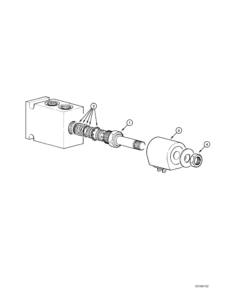 Схема запчастей Case 885 - (08.64[00]) - SADDLE LOCK - SOLENOID VALVE (08) - HYDRAULICS