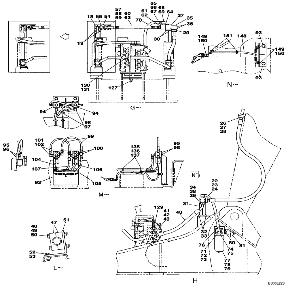 Схема запчастей Case CX800 - (08-43C) - HYDRAULICS - DOUBLE ACTING CIRCUIT (08) - HYDRAULICS