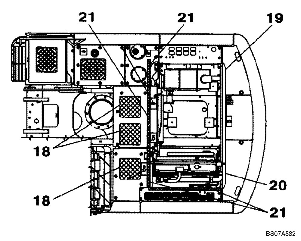 Схема запчастей Case CX240B - (09-47) - DECALS (09) - CHASSIS/ATTACHMENTS