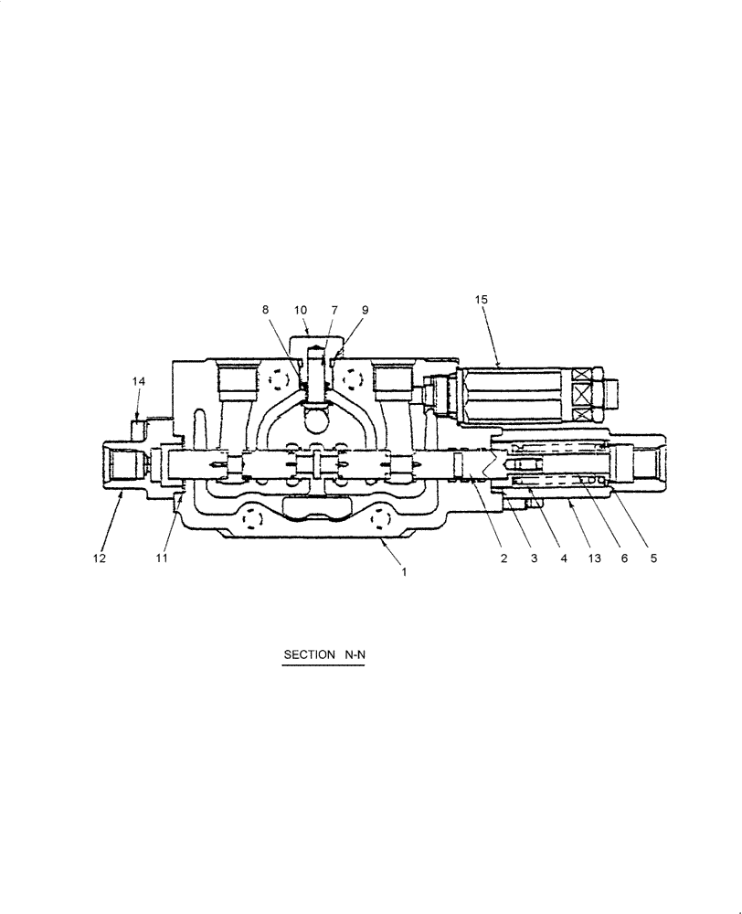 Схема запчастей Case CX36B - (HC013-01[1]) - HYDRAULIC CONTROL VALVE - COMPONENTS (BUCKET) (35) - HYDRAULIC SYSTEMS