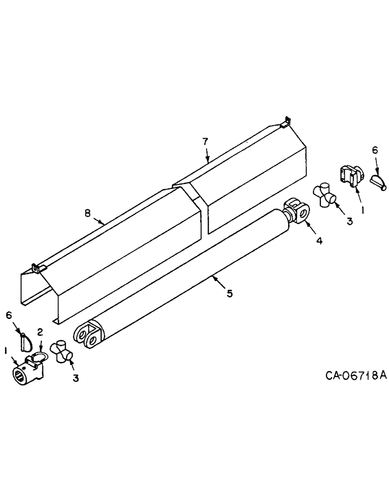 Схема запчастей Case 4125 - (17-07) - MOUNTED EQUIPMENT, PTO SHAFT AND SHIELD (05) - SUPERSTRUCTURE